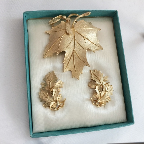 Lisner Maple Leaf Demi Parue In Original Box - Picture 7 of 8